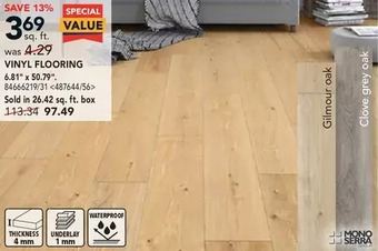 Lowe's Mono serra vinyl flooring offer