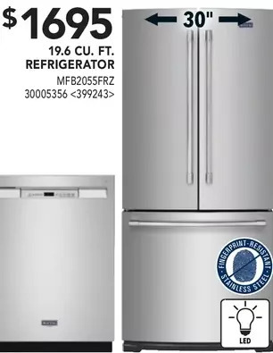Lowe's Maytag 19.6 cu. ft. refrigerator offer