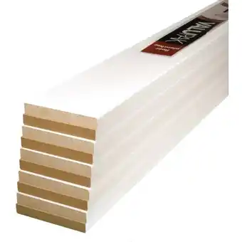 Home Depot (10-pack) 1/2-inch x 3 1/2-inch x 96-inch modern mdf primed baseboard moulding valupak offer