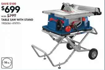 Lowe's Table saw with stand offer