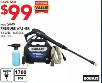 RONA Kobalt pressure washer offer