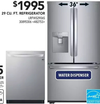 Lowe's 29 cu. ft. refrigerator offer