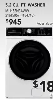 Lowe's Midea 5.2 cu.ft. washer offer