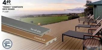 RONA Timbertech prime+ composite deck board offer