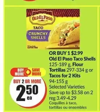 FreshCo Old El Paso Taco Shells 125-189 g offer