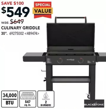 RONA Culinary griddle offer
