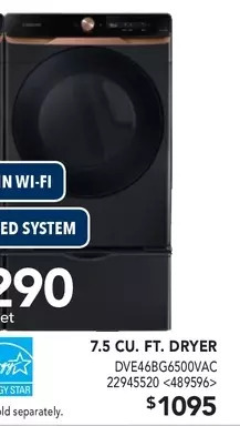 RONA 7.5 cu. ft. dryer offer