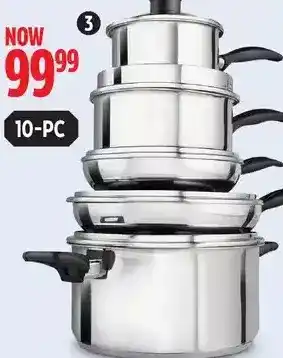 Canadian Tire T-fal stainless-steel, non-stick set offer