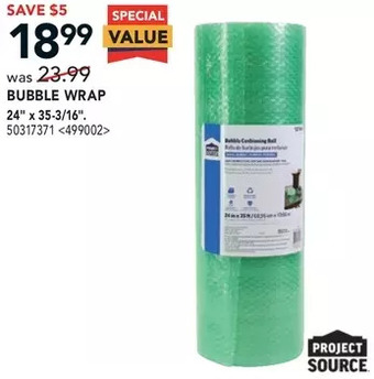 RONA Bubble wrap offer