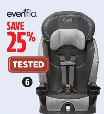 Canadian Tire Evenflo chase plus 2-in-1 booster car seat offer