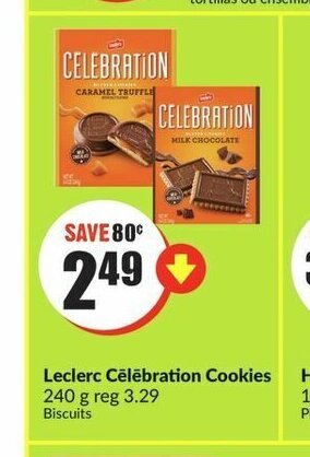 FreshCo Leclerc Celebration Cookies 240 g offer