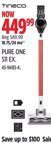 Canadian Tire Tineco pure one s11 ex offer
