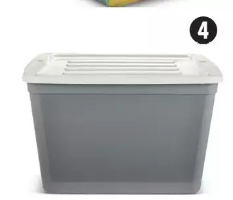 Canadian Tire Type a 80l tote with wheels offer