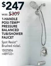 RONA 1-handle posi-temp pressure balanced tub/shower faucet offer