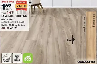RONA Laminate flooring offer