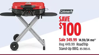 Canadian Tire Coleman roadtrip stand-up bbq offer