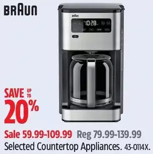 Canadian Tire Braun countertop appliances offer