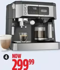 Canadian Tire Delonghi all-in-one coffee & espresso model offer