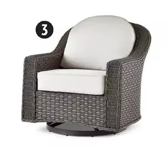 Canadian Tire Canvas summerhill swivel/glider chair offer
