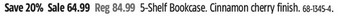 Canadian Tire 5-shelf bookcase offer