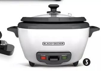 Canadian Tire Black + decker 6-cup rice cooker offer