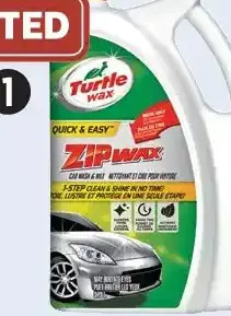 Canadian Tire Turtle wax zip wax car wash, 3.78l offer