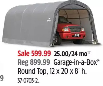 Canadian Tire Garage-in-a-box round top offer