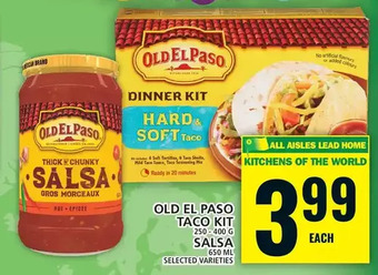 Food Basics Old el paso taco kit | salsa offer