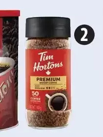 Canadian Tire Original or decaf tim hortons instant coffee offer