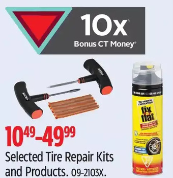 Canadian Tire Tire repair kits and products offer