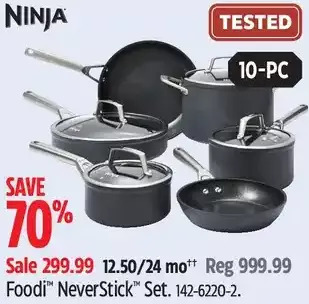 Canadian Tire Ninja foodi neverstick set offer