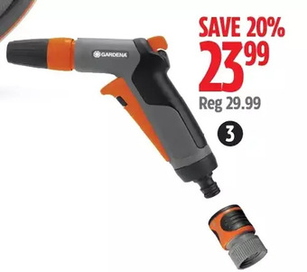 Canadian Tire Gardena frost-proof, front-trigger pistol nozzle offer