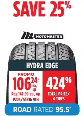 Canadian Tire Motomaster hydra edge offer