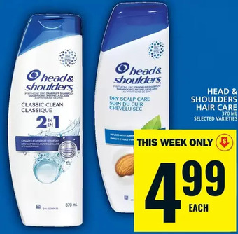 Food Basics Head & shoulders hair care offer