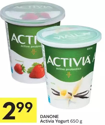 Foodland Danone activia yogurt offer