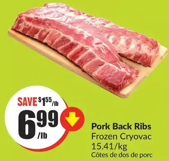 FreshCo Pork back ribs offer