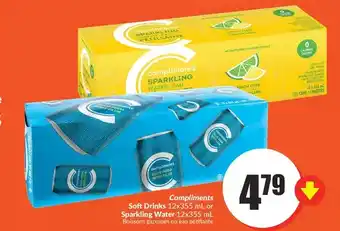 FreshCo Compliments soft drinks or sparkling water offer