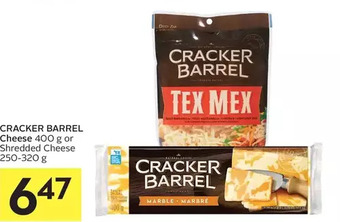 Foodland Cracker barrel cheese or shredded cheese offer