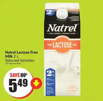FreshCo Natrel lactose free milk offer