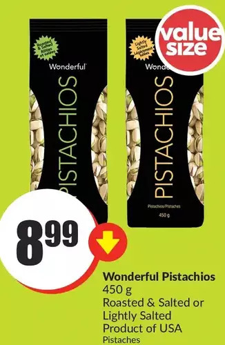FreshCo Wonderful pistachios offer