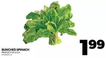 Real Canadian Superstore Bunched spinach offer