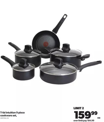 Real Canadian Superstore T-fal intuition 9 piece cookware set offer