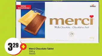 FreshCo Merci chocolate tablet offer