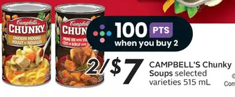 Sobeys Campbell's chunky soups offer