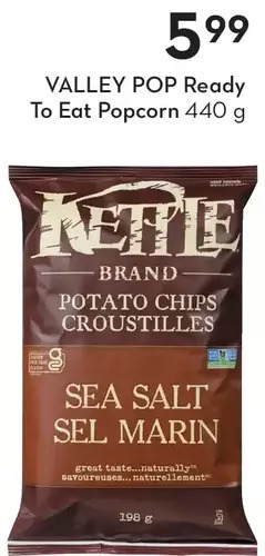 Sobeys Valley pop ready to eat popcorn offer