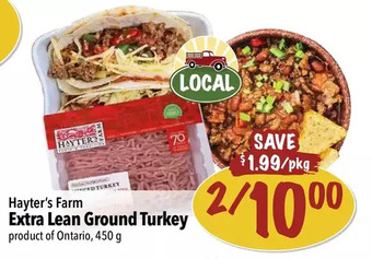 Farm Boy Hayter's farm extra lean ground turkey offer