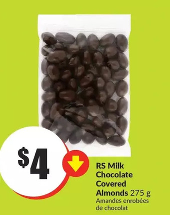 FreshCo Rs milk chocolate covered almonds offer