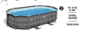 Canadian Tire Coleman oval steel frame swimming pool, 16-ft x 10-ft x 42-in offer