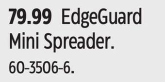 Canadian Tire Scotts edgeguard mini spreader offer