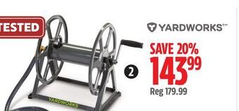 Canadian Tire Yardworks metal hose reel, floor/wall mount offer